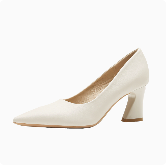 Genuine Leather Women's Footwear: Summer Toe-Post Sandals, Elegant Block-Heel Pumps, and Business-Style Slip-Ons