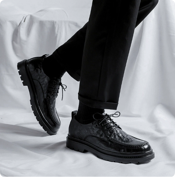 Men's Genuine Leather Casual Loafers — Vintage Slip-on Style, Large Sizes Available, Easy On/Off, Soft-Soled Business Shoes